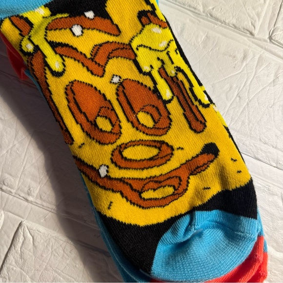 New Disney Graphic Socks Mickey Donut Pretzel Waffle Unisex Size US 4-10 - Picture 4 of 8
